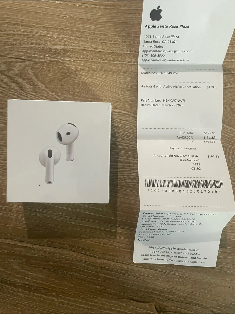 Apple AirPods 4 Wireless Earbuds in White